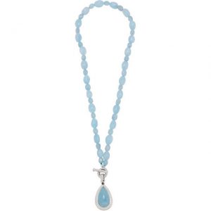 aquamarine and sapphire necklace
