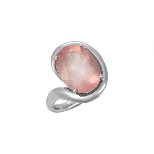 rose quartz ring